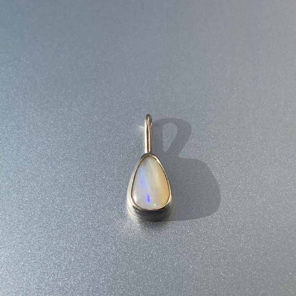 Thanksdad Opal Pendant Sterling Silver Frame Fine Jewelry